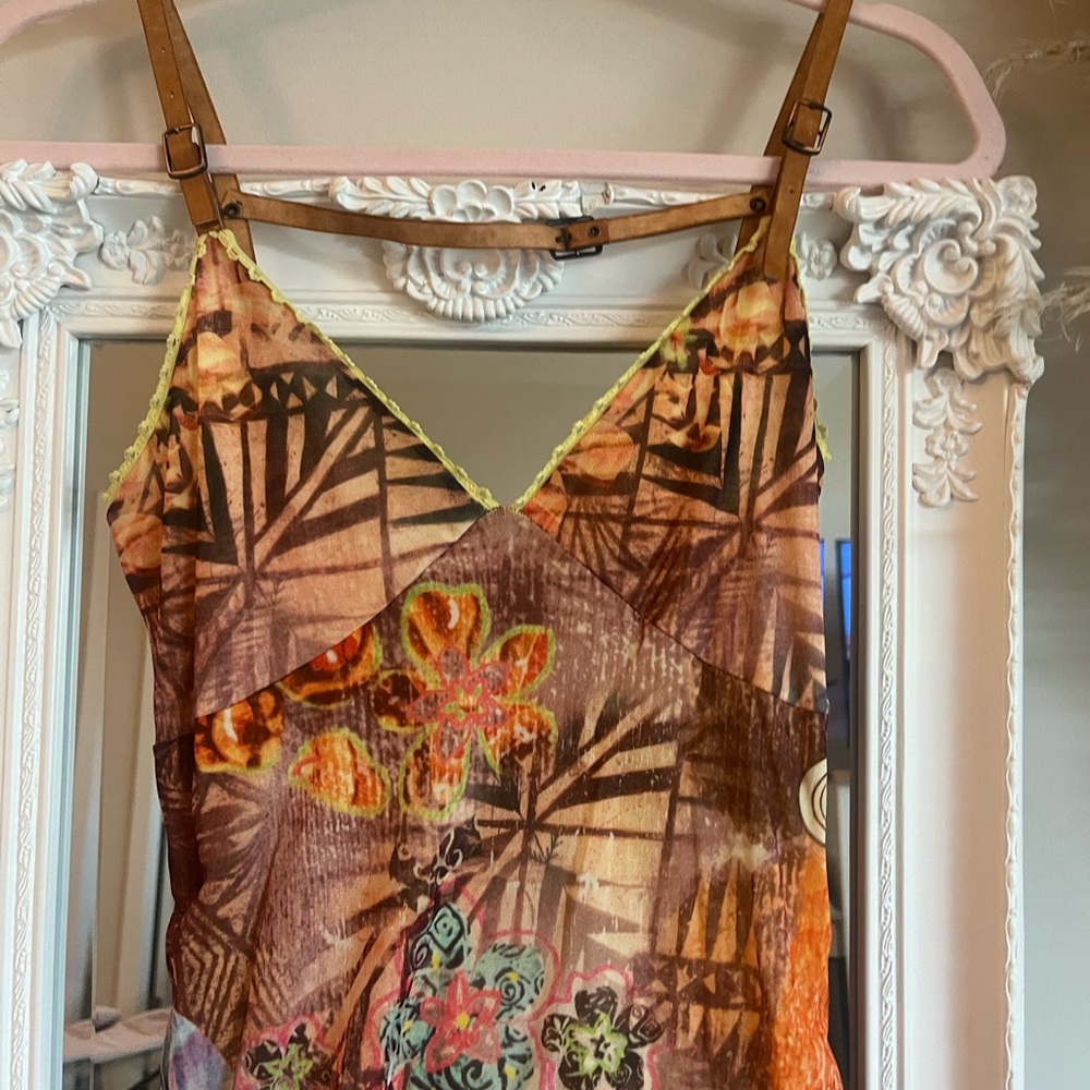 Asymmetrical Floral Dress